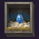 Feasting Fox Symbol Blue Egg
